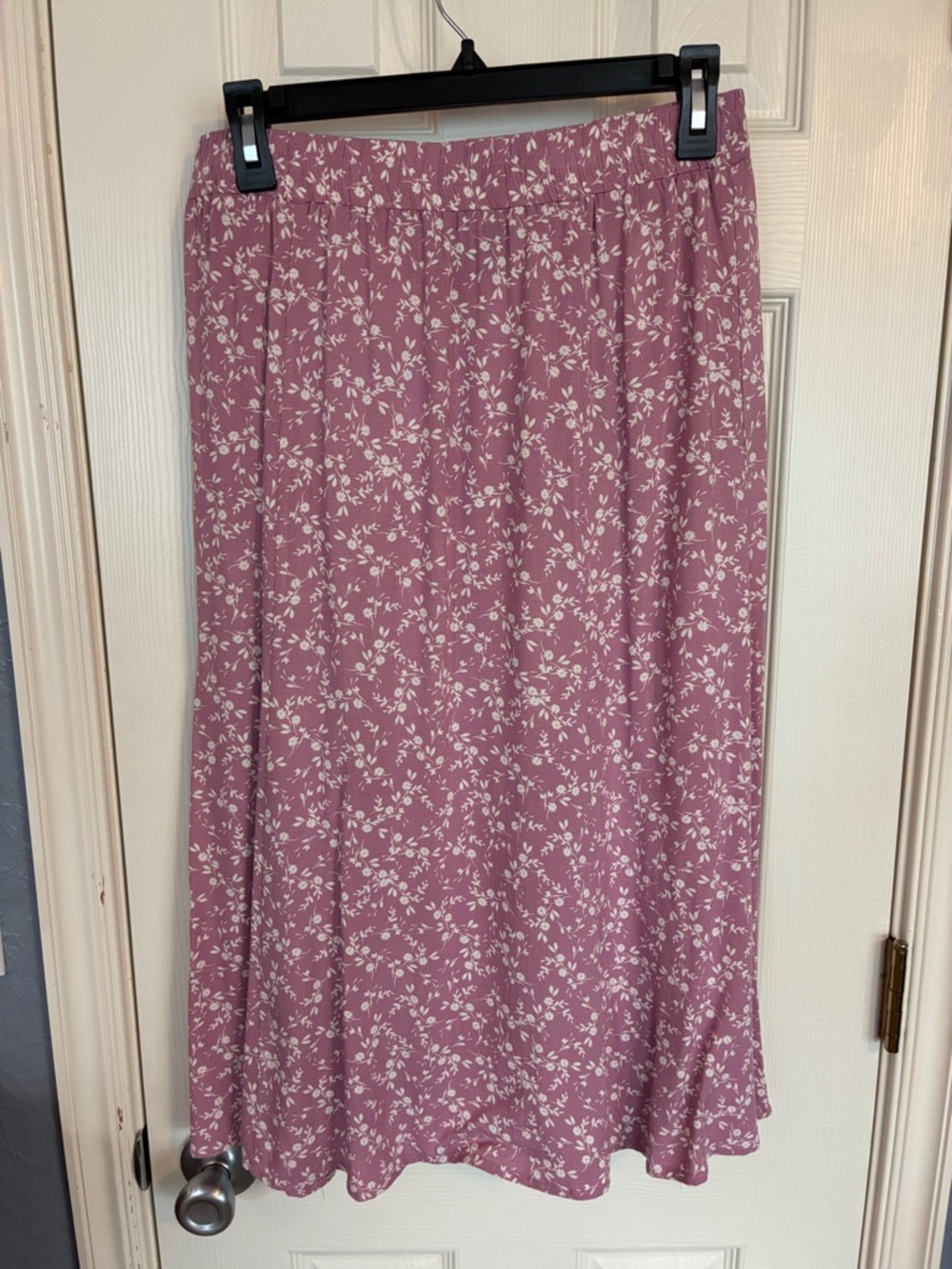Women's Mauve Floral Skirt